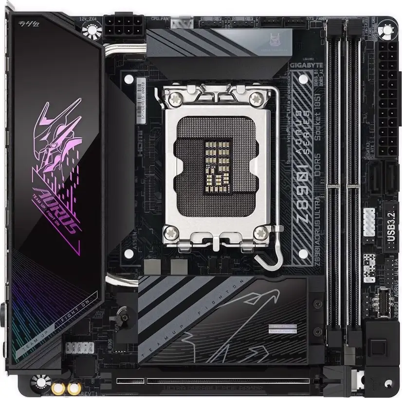 Montaje Placa Base Gigabyte Z890I AORUS ULTRA Gaming PC Patones